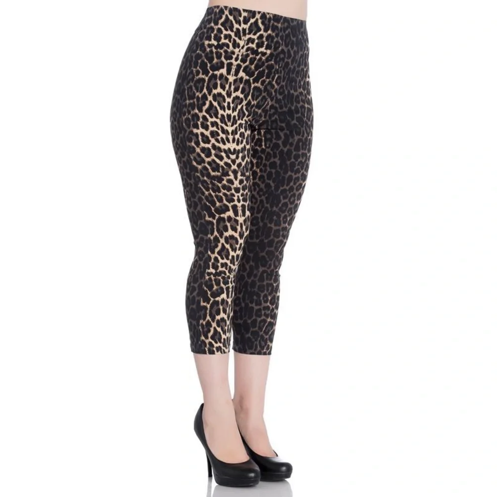 Hell Bunny | Pants & Jumpsuits | Hell Bunny Leopard Panthera Capri